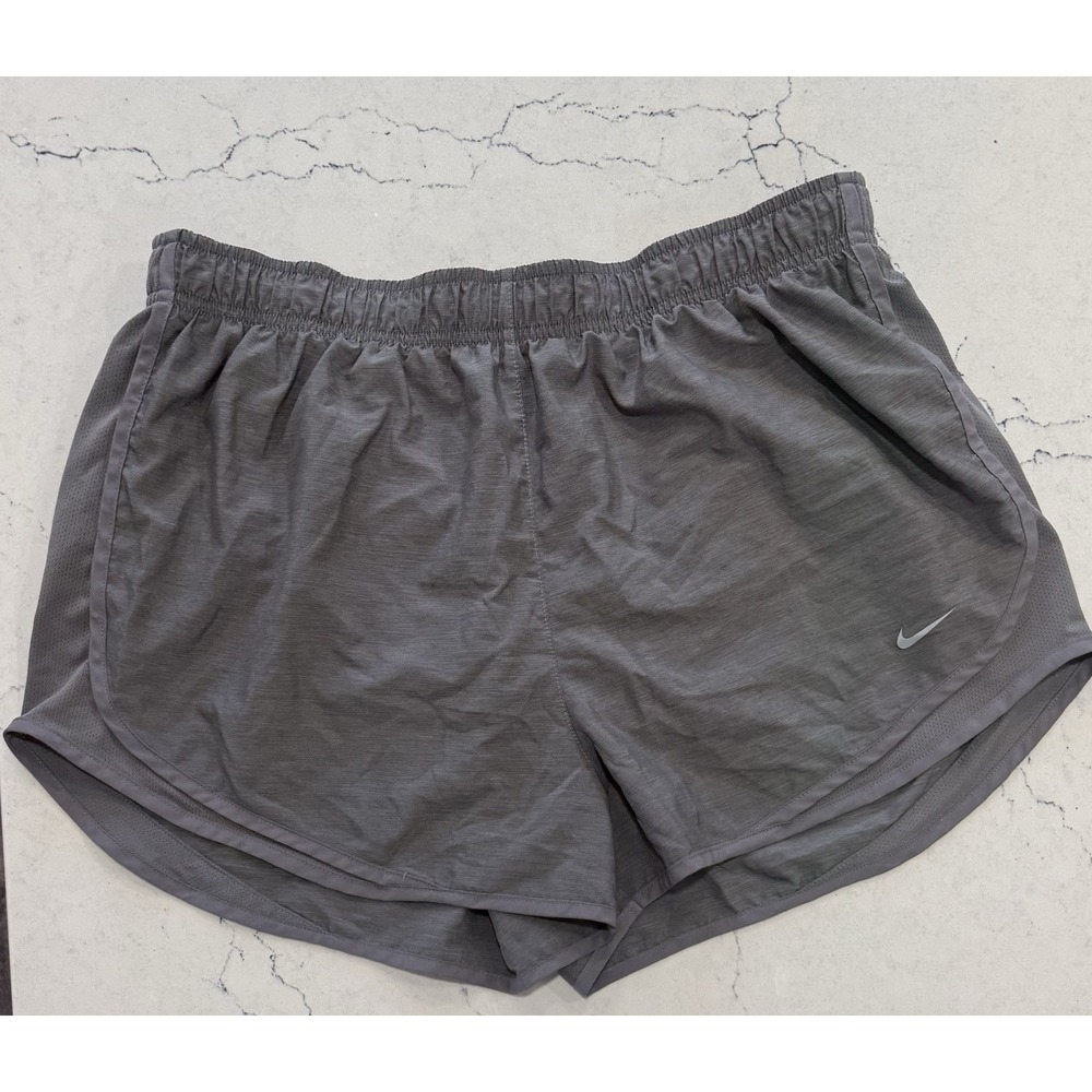Nike Women's Gray XXL Workout Dri-fit Running Shorts XL